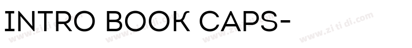 Intro Book Caps字体转换